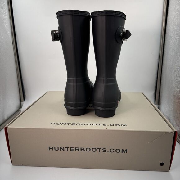 Hunter Women's Original Short Boot Black Matte US 7 Waterproof, Rain Boot New - Picture 4 of 16